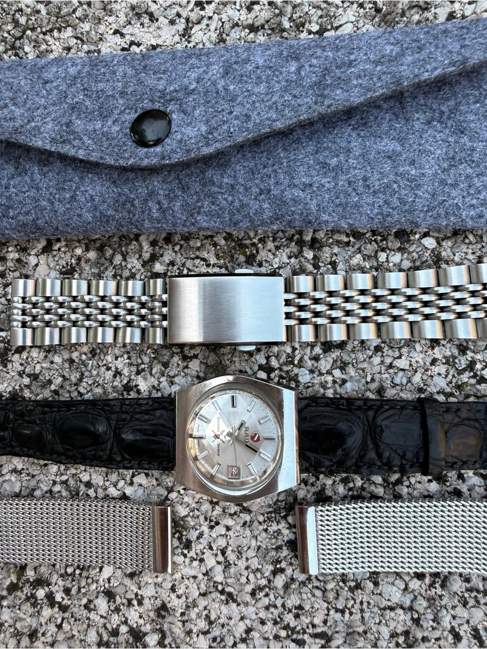 Silver Mesh Bracelet Watch - Silver